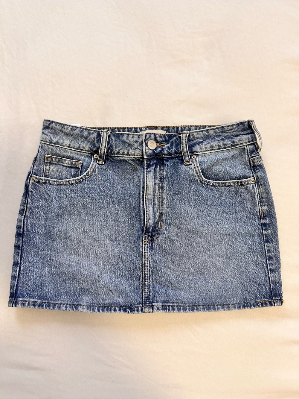 PacSun Light Blue Denim Mini Skirt